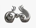 Abstract Hands Ceramic Figurine Set 3D-Modell