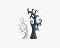Abstract Tree Ceramic Figurine Set 06 V1 3D 모델 