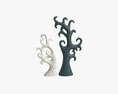 Abstract Tree Ceramic Figurine Set 06 V2 3d model