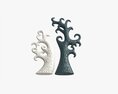 Abstract Tree Ceramic Figurine Set 06 V2 3D модель