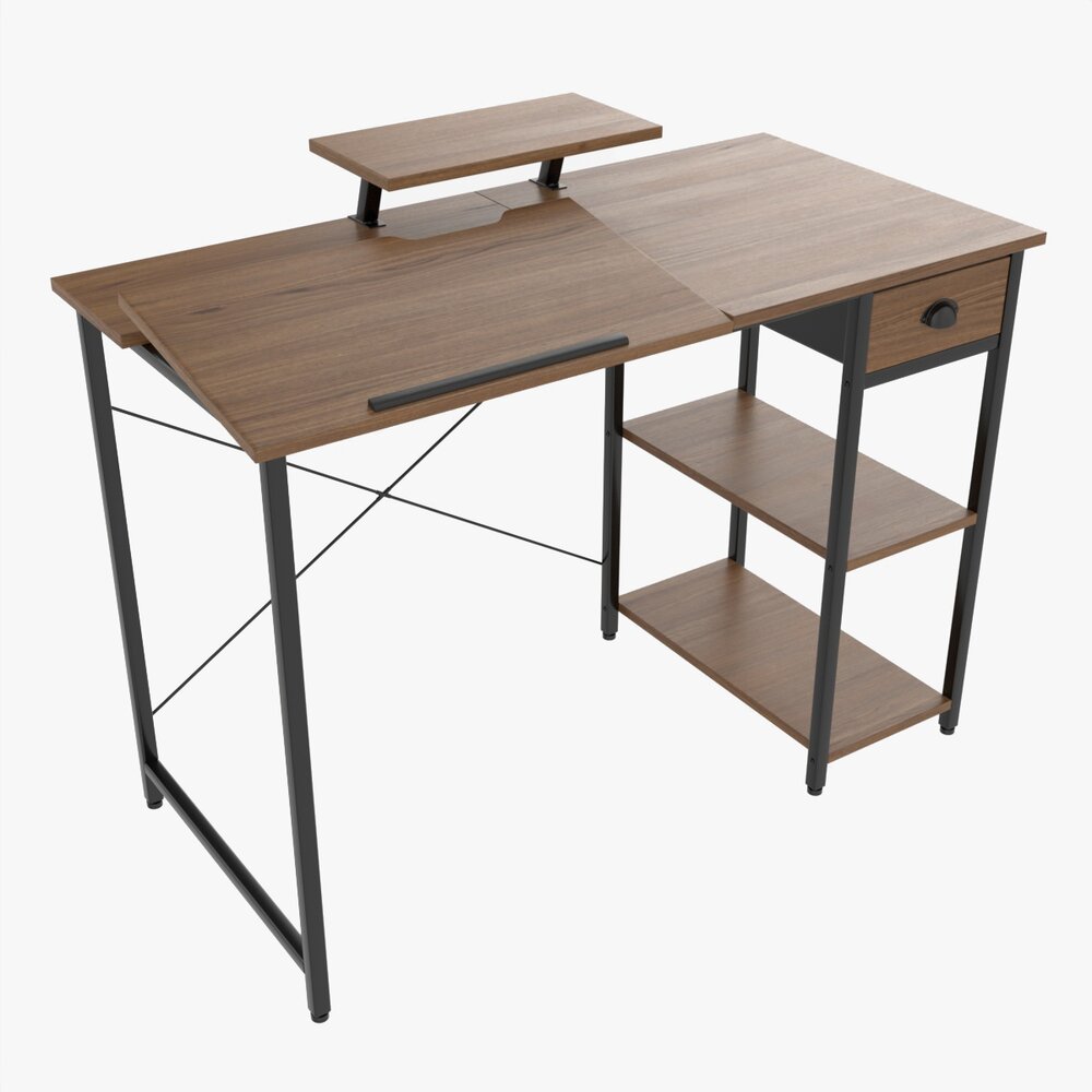 Adjustable Tiltable Drawing Table 3Dモデル