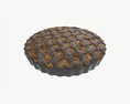 Apple Pie Burned With Plate 3d model