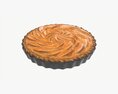 Apple Pie French With Plate 01 3d model
