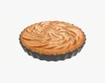 Apple Pie French With Plate 02 3d model
