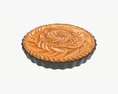 Apple Pie French With Plate 03 3d model