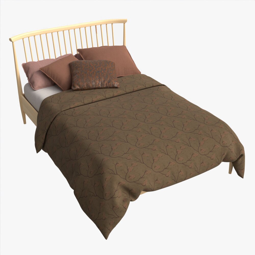 Bed Double Ercol Salina 3D model