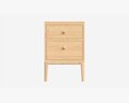 Bedside Cabinet 2-drawer Ercol Salina 3d model