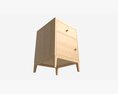 Bedside Cabinet Ercol Salina 3D 모델 