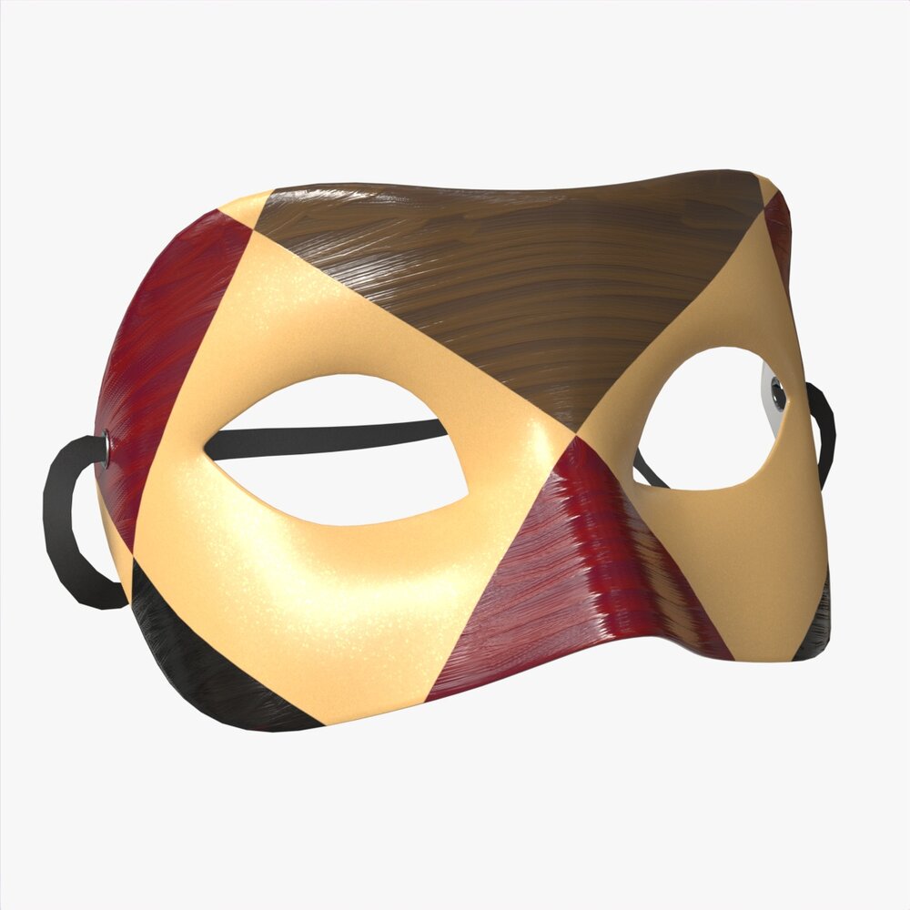 Carnival Venetian Mask 03 3D-Modell