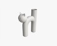 Ceramic Cat Vase 3Dモデル