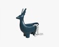 Ceramic Deer Bowl With Beads 3Dモデル