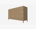 Chest Wide 6-drawer Ercol Salina 3d model