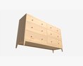 Chest Wide 6-drawer Ercol Salina 3Dモデル