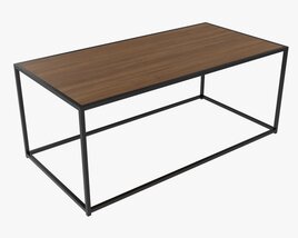 Coffee Table Seaford Rectangle 3D model