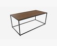 Coffee Table Seaford Rectangle 3d model