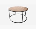 Coffee Table Seaford Round Modelo 3d