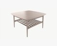 Coffee Table Woodstock Square Modelo 3d