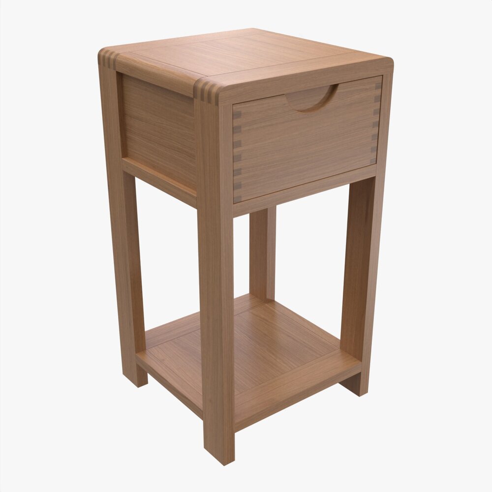Compact Side Table Ercol Bosco Modèle 3D