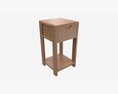 Compact Side Table Ercol Bosco 3D 모델 