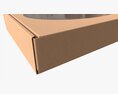 Corrugated Cardboard Box With Window 01 3D модель