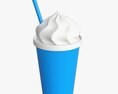 Plastic Cup With Ice Cream Shape For Mockup 3Dモデル