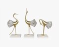 Decorative Crane Figurines Modèle 3d