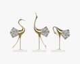 Decorative Crane Figurines Modello 3D