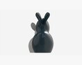 Decorative Ceramic Rabbits Set Modelo 3d