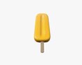Yellow Ice Cream On Stick Modelo 3d