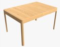Dining Table Compact Ercol Mia Modello 3D