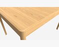 Dining Table Compact Ercol Mia Modello 3D