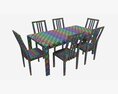 Dining Table With Chairs Ercol Bosco 3Dモデル