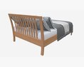 Double Bed Ercol Bosco 3d model