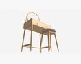 Dressing Table With Stool Ercol Salina 3D 모델 