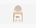 Dressing Table With Stool Ercol Salina 3D-Modell