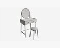 Dressing Table With Stool Ercol Salina 3Dモデル