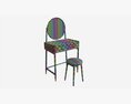 Dressing Table With Stool Ercol Salina 3d model