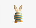 Easter Egg Rabbit-like Decorated 3d model