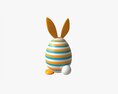 Easter Egg Rabbit-like Decorated Modelo 3D