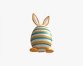 Easter Egg Rabbit-like Decorated 3D-Modell