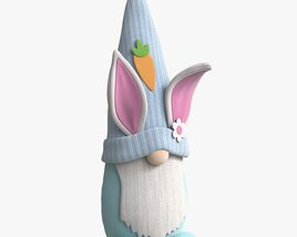 Easter Plush Doll Gnome 3D 모델 