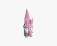 Easter Plush Doll Gnome With Egg 02 3d model