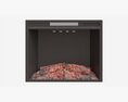 Electric Fireplace Heater Insert GZMR 3Dモデル