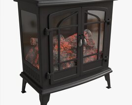 Electric Heater Fireplace Lokatse Home 01 3Dモデル
