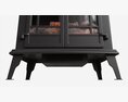 Electric Heater Fireplace Lokatse Home 01 3D-Modell