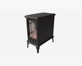 Electric Heater Fireplace Lokatse Home 01 Modèle 3d