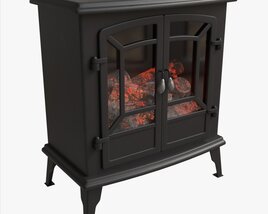 Electric Heater Fireplace Lokatse Home 02 3D模型