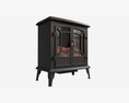 Electric Heater Fireplace Lokatse Home 02 3Dモデル