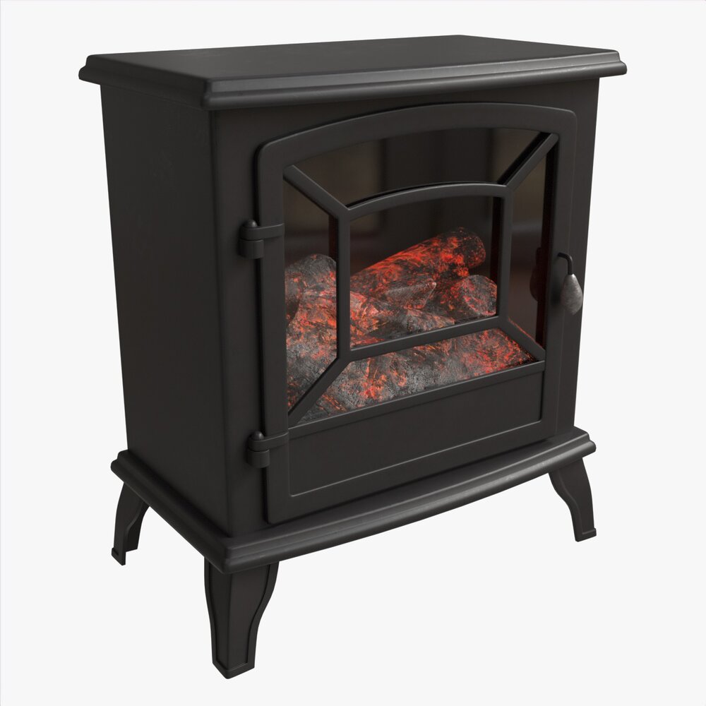 Electric Heater Fireplace Lokatse Home 03 Modelo 3d