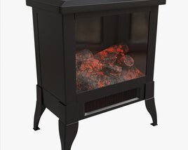 Electric Heater Fireplace Lokatse Home 04 Modelo 3D